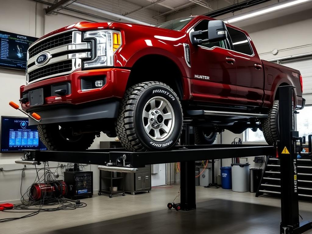 Lifted truck alignment and caster correction at MST Motorsports