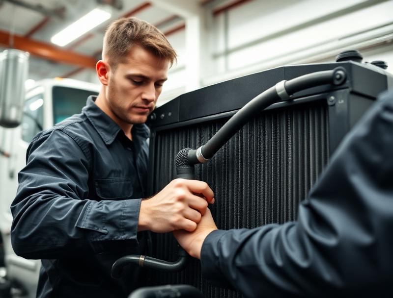Truck cooling system repair and radiator service