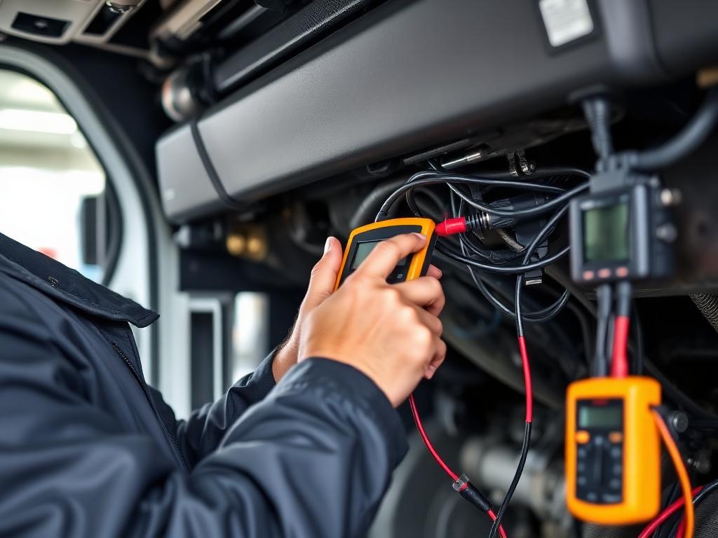 Truck electrical diagnostics and wiring repair