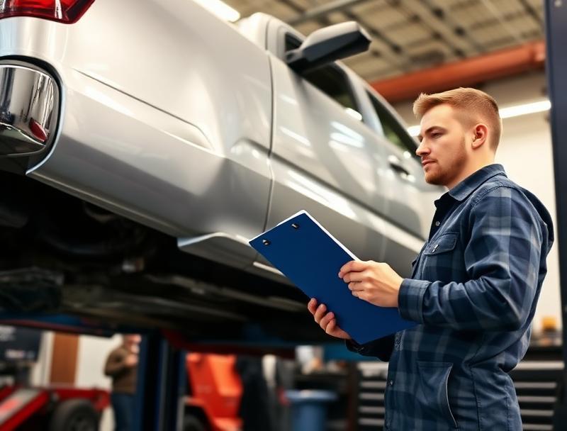 Pre-purchase inspection on a used truck at MST Motorsports