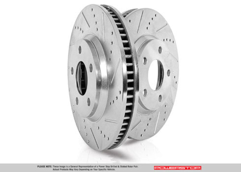 PowerStop - Power Stop 20-21 Jeep Gladiator Rear Evolution Drilled & Slotted Rotor - Pair - AR8396XPR