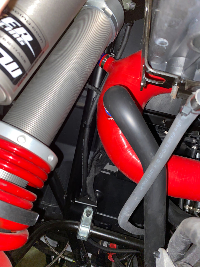 Mishimoto - Silicone Intake J-Tube, Fits Polaris RZR XP Turbo 2016+, Black - MMHOSE-RZR-16AIBK