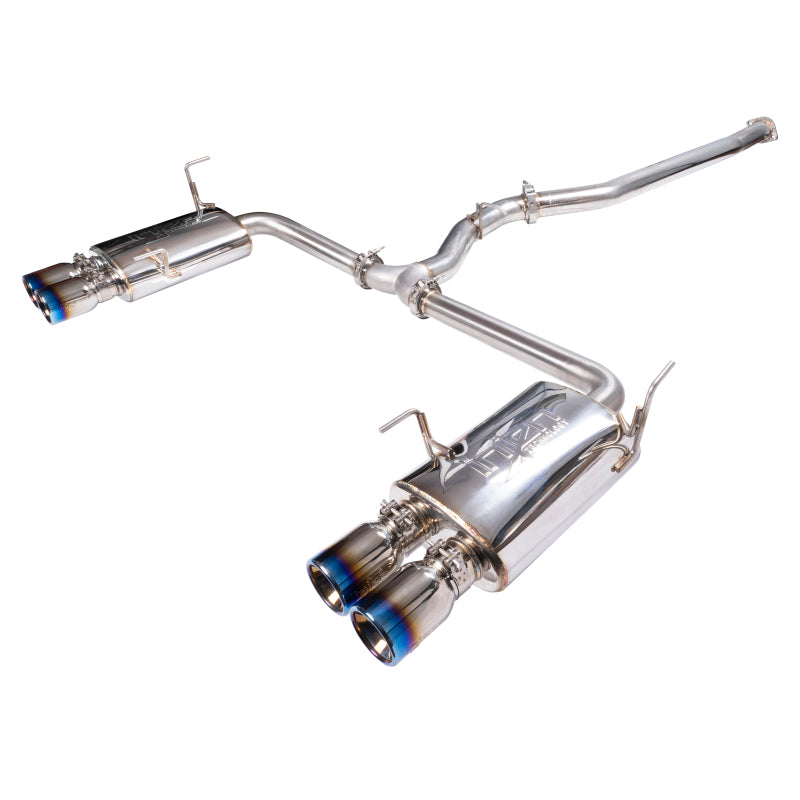 Injen - Injen Technology Stainless Steel Cat-Back Exhaust System w/ Burnt Titanium Tips - SES1207TT - MST Motorsports