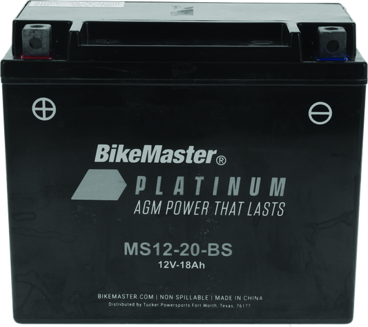 BikeMaster - BikeMaster AGM Battery - MS12-20-BS - 780725