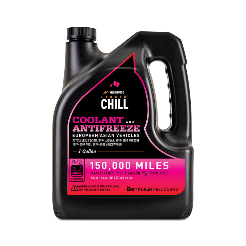 Mishimoto - Mishimoto Liquid Chill EG Coolant, European/Asian Vehicles, Pink/Red - MMRA-LC-EG-PK