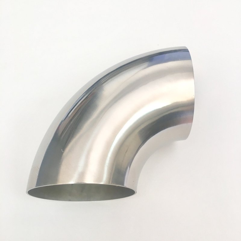 Ticon - Ticon Industries 4.0in Diameter 90 .9D/3.5in CLR 1.5mm /.059in Wall Thickness Titanium Elbow - 101-10255-3109