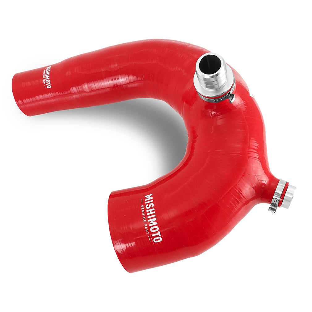 Mishimoto - Silicone Intake J-Tube, Fits Polaris RZR XP Turbo 2016+, Red - MMHOSE-RZR-16AIRD