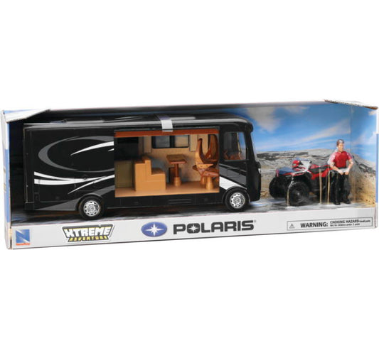 New Ray Toys - New Ray Toys Polaris Sportsman with RV Van and Figurine - SS-37356