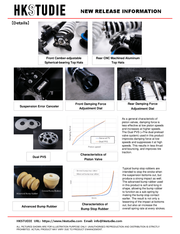 HKS - HKS HKSTUDIE SUSPENSION with CANCELLER for G80/G82 - HKSTUDIE-SS001C