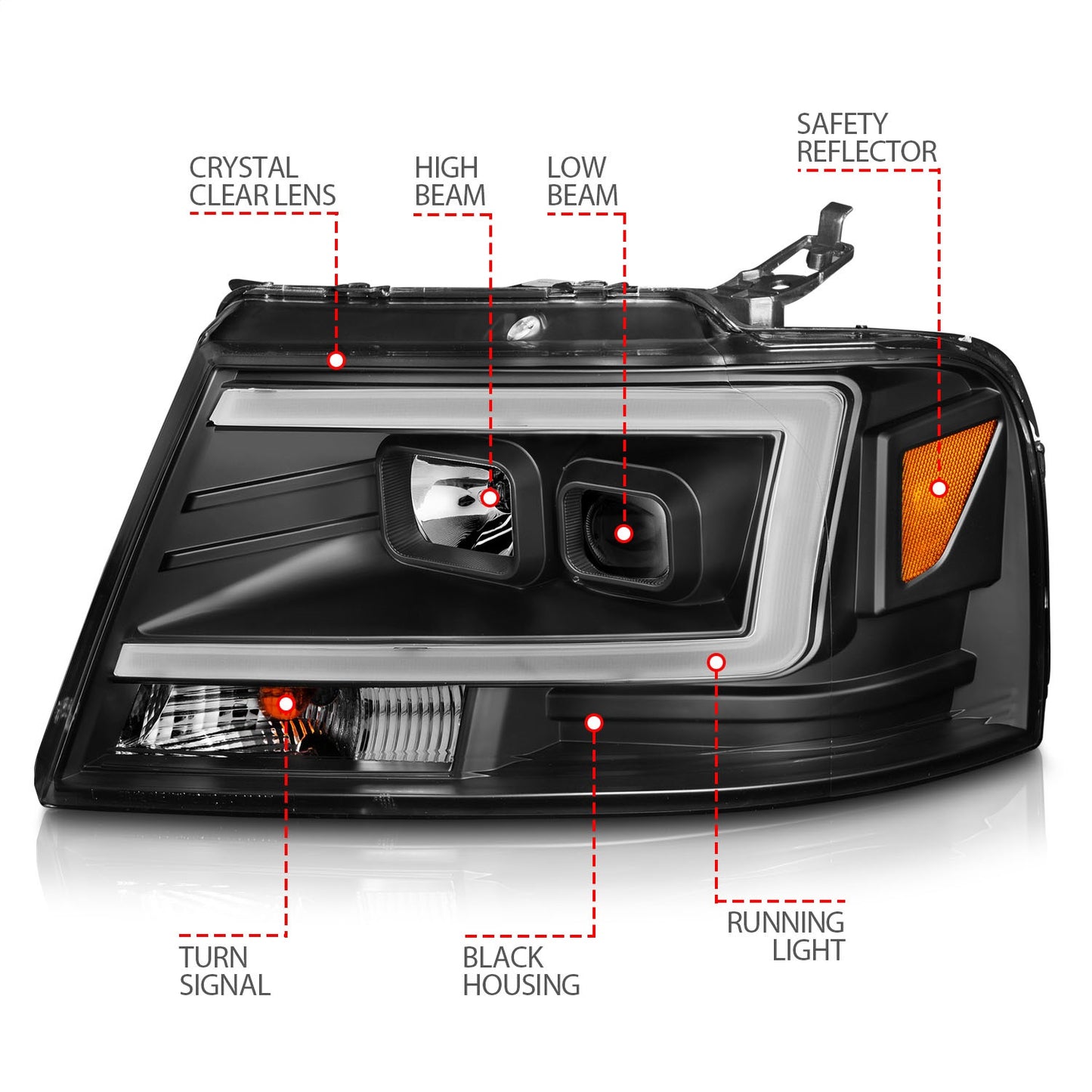 ANZO - Projector Headlight - 111541 - MST Motorsports