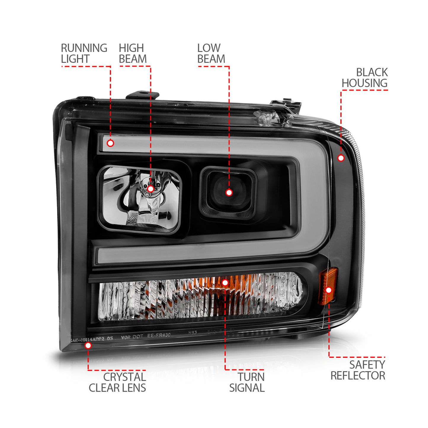 ANZO - Projector Headlight - 111551