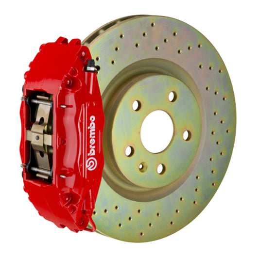 Brembo - Brembo 16+ Camaro LS/LT/SS Front GT BBK 6 Piston Cast 355x32 1pc Rotor Drilled-Red - 1L4.8018A2