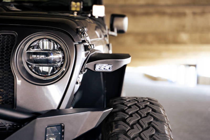 DV8 Offroad - DV8 Offroad 18-23 Jeep Wrangler JL Slim Fender Flares - FDJL-07