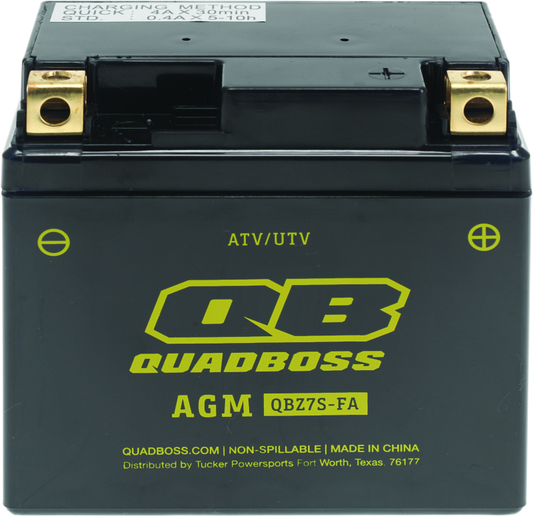 QuadBoss - QuadBoss 06-08 Arctic Cat 50 DVX (02) Maintenance-Free AGM Battery - 401378