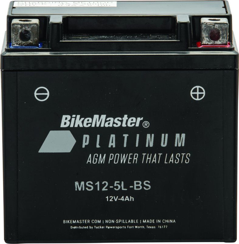 BikeMaster - BikeMaster AGM Battery - MS12-5L-BS - 780737