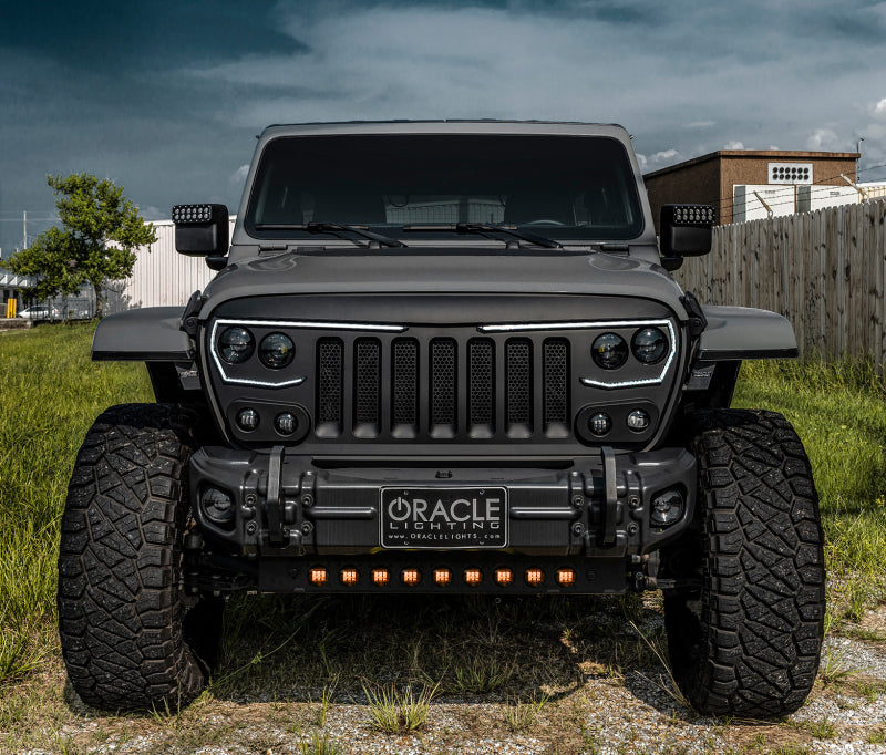 ORACLE Lighting - ORACLE Lighting 18-22 Jeep Wrangler JL Skid Plate w/ Integr LED Emitters - Amber SEE WARRANTY - 5883-005