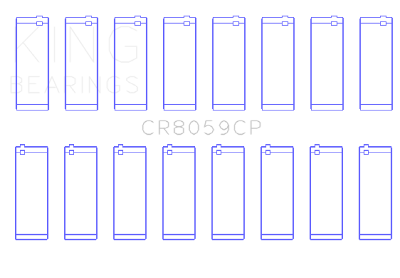 King Engine Bearings - King General Motors Duramax Diesel L86/ LT1/ LT4 Connecting Rod Bearing Set - Tri-Metal Copper Based - CR8059CP