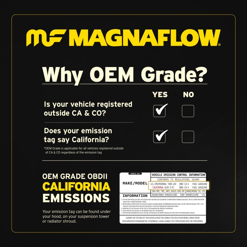 Magnaflow Exhaust Products - OEM Grade Universal Catalytic Converter - 2.25in. - 53955