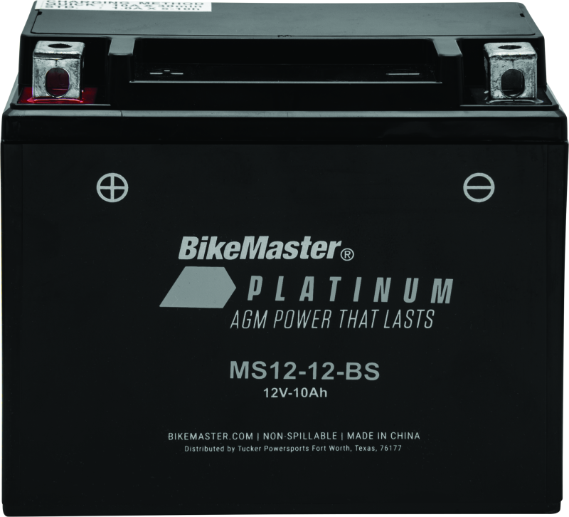 Bike Master - BikeMaster AGM Battery - MS12-12-BS - 780708