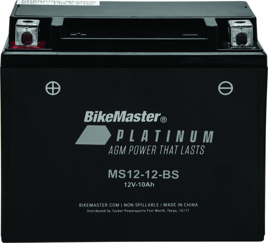 Bike Master - BikeMaster AGM Battery - MS12-12-BS - 780708