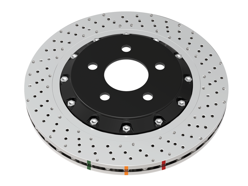 DBA - DBA 2020+ Chevrolet Corvette C8 Z51 Rear Crossdrilled 5000 Series Rotor - 53929BLKXD