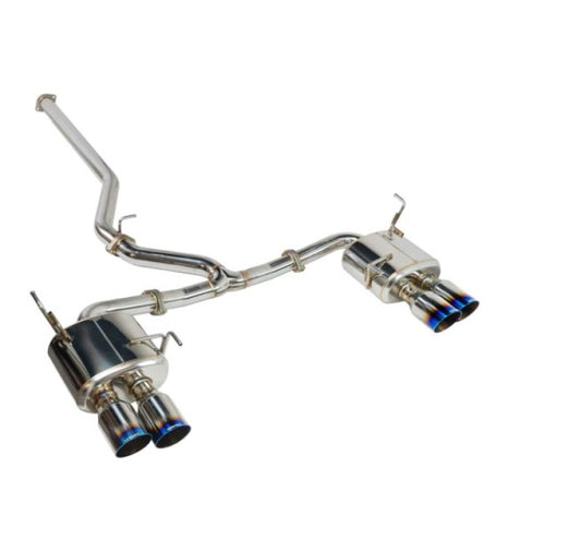 Remark - Remark 2022+ Subaru WRX Cat-Back Exhaust w/ Burnt Stainless Tip Cover - RK-C4076S-02T