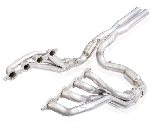 Stainless Works - Stainless Works 2019+ Chevrolet Silverado 5.3/6.2 Catted Headers 1-7/8in Primaries 3in Leads X-Pipe - CT19HCAT