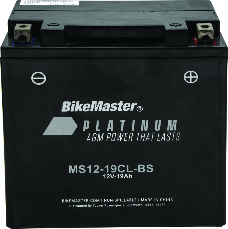 Bike Master - BikeMaster AGM Battery - MS12-19CL-BS - 780722