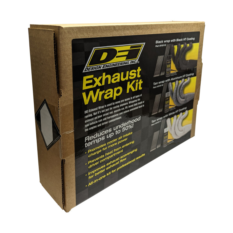 DEI - DEI Exhaust Wrap Kit - Tan Wrap & Aluminum HT Silicone Coating - 10112