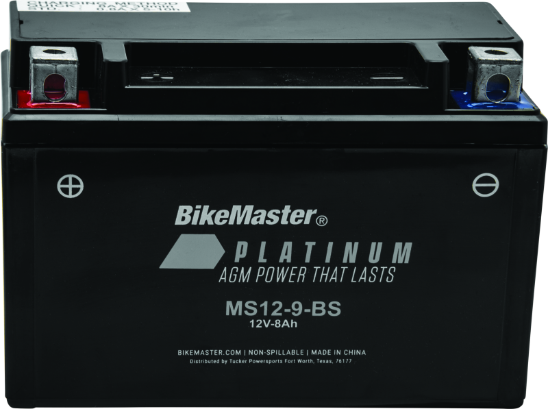 Bike Master - BikeMaster AGM Battery - MS12-9-BS - 780746