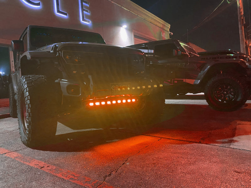 ORACLE Lighting - ORACLE Lighting 18-22 Jeep Wrangler JL Skid Plate w/ Integr LED Emitters - Amber SEE WARRANTY - 5883-005