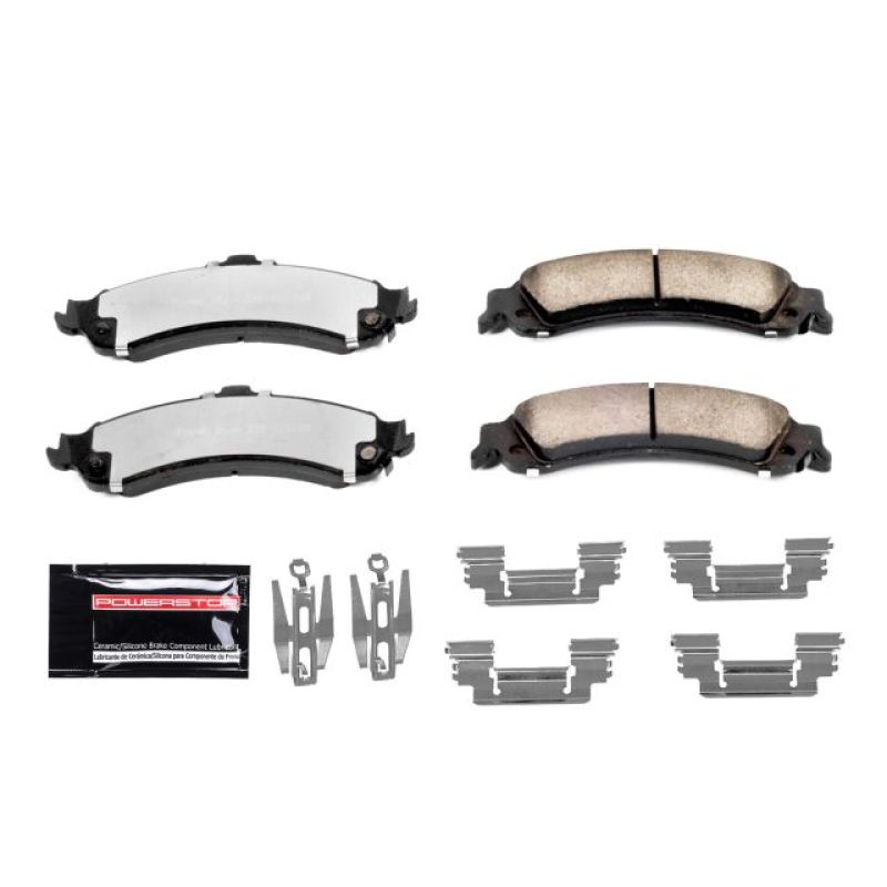 PowerStop - Power Stop 02-06 Cadillac Escalade Rear Z36 Truck & Tow Brake Pads w/Hardware - Z36-834