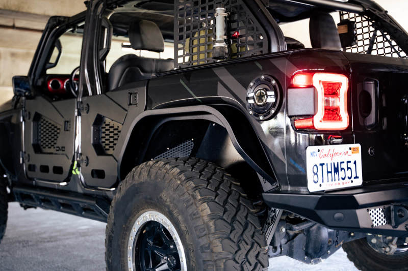 DV8 Offroad - DV8 Offroad 18-23 Jeep Wrangler JL Slim Fender Flares - FDJL-07