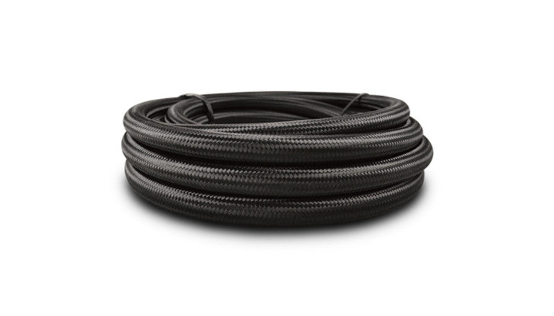 Vibrant - 150ft Roll of Black Nylon Braided Flex Hose; AN Size: -10; Hose ID: 0.56" - 12010 - MST Motorsports