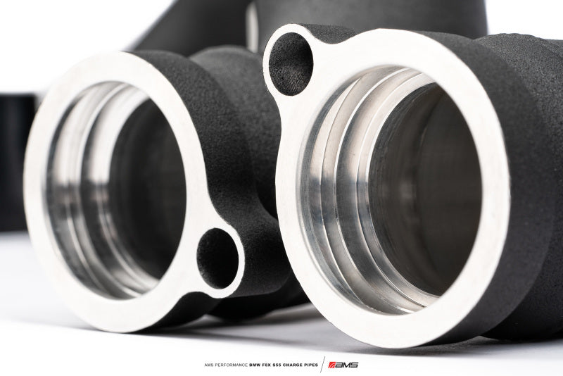 AMS - AMS Performance 15-18 BMW M3 / 15-20 BMW M4 w/ S55 3.0L Turbo Engine Charge Pipes - AMS.39.09.0001-1