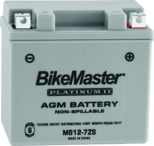 Bike Master - BikeMaster AGM Battery - MS12-7ZS - 780742