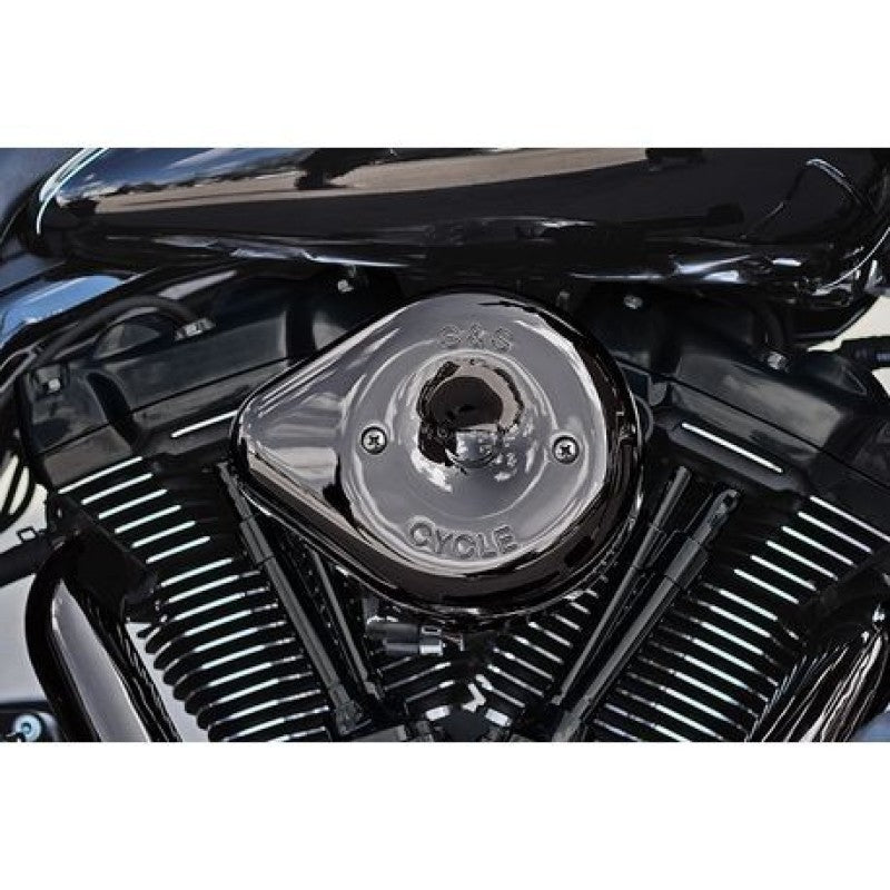 S&S Cycle - S&S Cycle 17-23 M8 Models Lava Chrome Stealth Teardrop Air Cleaner Kit - 170-0781