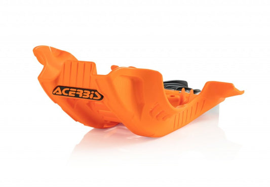 Acerbis - Acerbis 19-22 KTM XC-F250/350/ FX350/ 21-23 GasGas EX/MC Skid Plate Large - Black/16 Orange - 2791685321