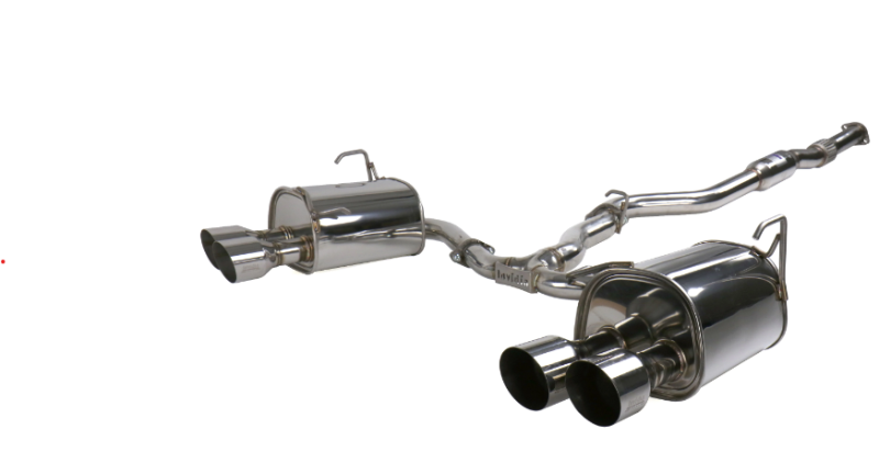 Invidia - Invidia 15+ Subaru STI 4Dr Q300 Single Layer Stainless Steel Quad Tip Cat-Back Exhaust - HS15STIG2S