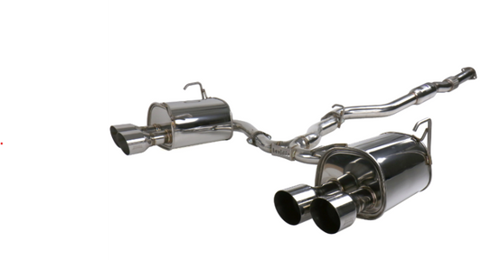 Invidia - Invidia 15+ Subaru STI 4Dr Q300 Single Layer Stainless Steel Quad Tip Cat-Back Exhaust - HS15STIG2S