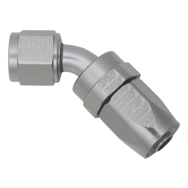 DeatschWerks - DeatschWerks 8AN Female Swivel 45-Degree Hose End CPE - 6-02-0806