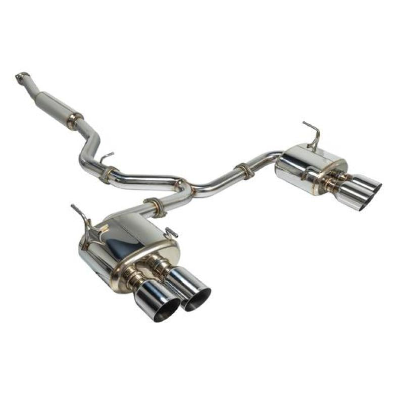 Remark - Remark 2015+ Subaru WRX/STi 4in Quad Cat-Back Exhaust Stainless Single Non-Resonated - RK-C4076S-01