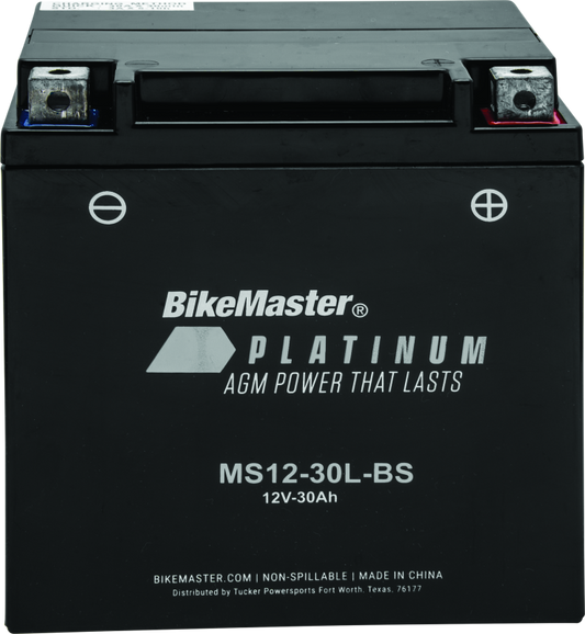 Bike Master - BikeMaster AGM Battery - MS12-30L-BS - 780728