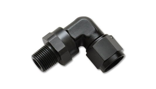 Vibrant - -3AN Female to 1/8"NPT Male Swivel 90 Degree Adapter Fitting - 11380