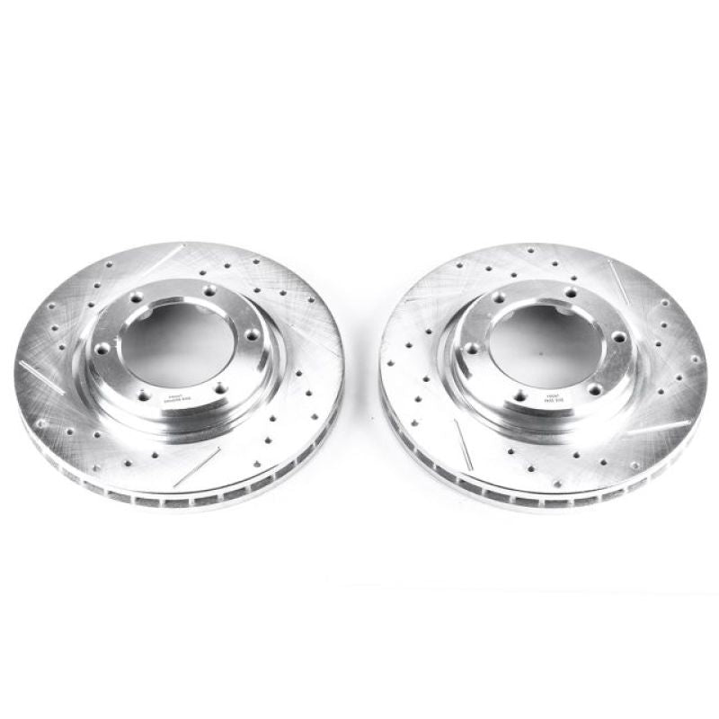 PowerStop - Power Stop 96-97 Lexus LX450 Front Evolution Drilled & Slotted Rotors - Pair - JBR742XPR