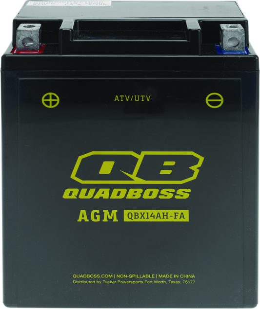 QuadBoss - QuadBoss 11-12 Arctic Cat 350 Maintenance-Free AGM Battery - 401384