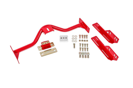 BMR Suspension - BMR 67-69 1st Gen F-Body Transmission Conversion Crossmember T56/TR6060/TH400/4L80E - Red - TCC005R