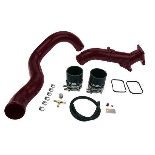 Wehrli - Wehrli 01-04 Chevrolet 6.6L LB7 Duramax 3in Y-Bridge Kit - Gloss Black - WCF100693-GB