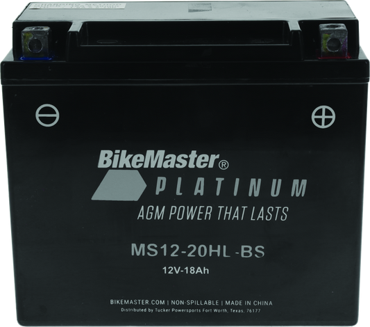 Bike Master - BikeMaster AGM Battery - MS12-20HL-BS - 780764