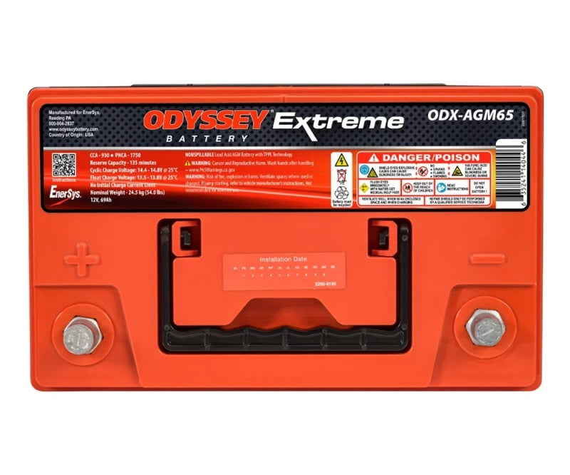 Odyssey Battery - Odyssey Battery Auto/Truck/Heavy Duty & Commercial Extreme AGM Battery (65-PC1750T) - ODX-AGM65